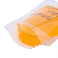 Pochette souple transparente personnalisée avec bec verseur, emballage alimentaire flexible de qualité alimentaire