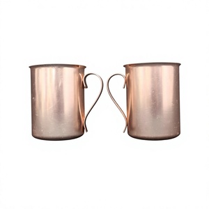 Coffrets cadeaux de mugs à bière réutilisables en cuivre, personnalisation acceptée, mugs de haute qualité pour la vodka, les jus et autres boissons, qualité alimentaire. - Product Image 1
