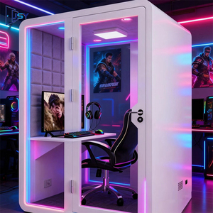 Espace de travail modulaire pour bureau, pod de réunion insonorisé, salle de karaoké musicale pour centre commercial, boutique, maison de loisirs - Product Image 1