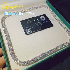 Бижутерия из серебра 925 в стиле хип-хоп VVS <span class=keywords><strong>Moissanite</strong></span> со льдом из муассанита - Product Image 4