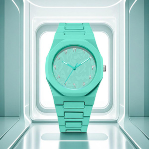 <span class=keywords><strong>Montre</strong></span> de mode pour femmes et hommes <span class=keywords><strong>avec</strong></span> mouvement à quartz en plastique, <span class=keywords><strong>montre</strong></span>-bracelet sport étanche - Product Image 4