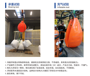 Flotadores inflables Boya protección Guardabarros de barco Acoplamiento Parachoques de amarre flotante Guardabarros de barco Bola Boya de ancla redonda - Product Image 3