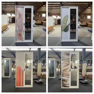 Современный популярный металлический шкаф-гардероб с 2 дверями для спальни, стальной шкаф для хранения вещей - Product Image 5