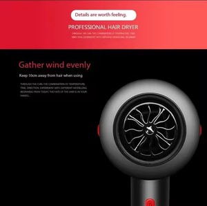 Sèche-<span class=keywords><strong>cheveux</strong></span> électrique ionique professionnel de qualité salon, haute vitesse, avec <span class=keywords><strong>diffuseur</strong></span>, 2 vitesses, moteur DC 1200W, <span class=keywords><strong>pour</strong></span> usage hôtelier et domestique - Product Image 2