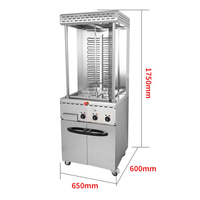 Máquina Comercial Automática Ecológica para Doner Kebab y Shawarma de Pollo, Acero Inoxidable, a Gas y Eléctrica, 2025