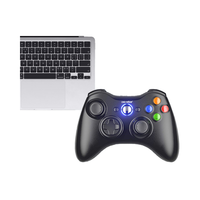 Control de Juego Inalámbrico C-STAR de 2.4GHz para PC y Xbox 360 con Motor de Vibración, Alcance de 8 Metros y Batería de Larga Duración