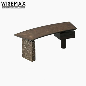 WISEMAX MÖBEL Zeitgenössisches Design Studierzimmer-Möbel Massivholz Computertisch Kreativer Heimbürotisch für Villen - Product Image 6
