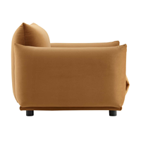 Fauteuil d'appoint moderne du milieu du siècle, fauteuil rembourré confortable pour la lecture, chaise longue pour salon et chambre à coucher