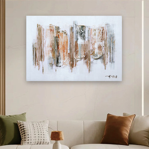 Pintura al Óleo Moderna, Hermosa y Abstracta, 100% Pintada a Mano, Decoración de Pared con Textura Pesada, Lienzo, Arte de Pared Grande - Product Image 1