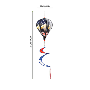 Groothandel VS Onafhankelijkheidsdag Adelaar Vlag PVC Waterdichte Heteluchtballon Pinwheel Windmolen <span class=keywords><strong>Spinner</strong></span> Tuinversieringen - Product Image 3