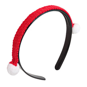 Serre-tête de Noël Hua Liyu avec pompon en fil rouge, coiffe pour femme, style frais et doux - Product Image 4