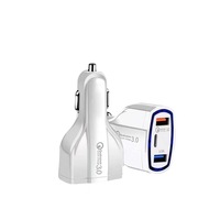 Chargeur de voiture USB Double port USB + type c QC3.0 20W Charge rapide de haute qualité, téléphone portable durable pour voiture Fourniture en usine
