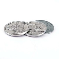 Logotipo de monedas religiosas de moneda de desafío con doble placa de Metal antiguo de Europa para monedas artesanías de metal 3D personalizadas