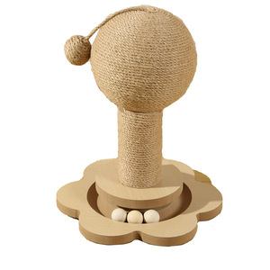 Grattoir à chat en boule de bois durable résistant à l'usure jouet pour chat sans perte auto-divertissement soulagement de l'ennui arbre à chat et grattoir - Product Image 5