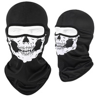 Masque de Protection faciale complète, dispositif de Ski tactique, cagoule pour hommes et femmes, avec Protection contre les UV, crâne, Halloween Cosplay, ghost crâne,, UPF50 +