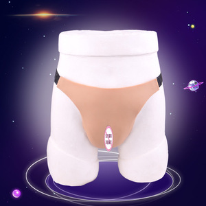 Body Shaping <span class=keywords><strong>Travesti</strong></span> CDs Caché Organes génitaux Fade Vagin Sous-Vêtements Hommes S'habiller Comme Femmes String En Forme De Feuille Fade Vagin Pantalon - Product Image 3