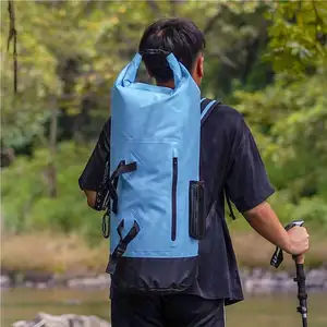 SINOTOP 35L 500d PVC Tarpaulin Premium ransel tahan air tas kering dengan Roll Top untuk berkemah olahraga luar ruangan tas Trekking