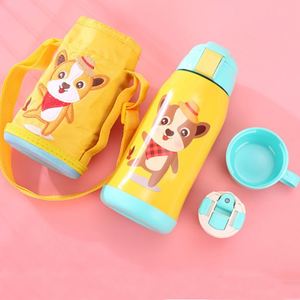 Best Selling Stainless Steel Insulated Vacuum Flask Children Kids Thermos Water <b>Bottle</b> With Carry Bag - Product Image 6