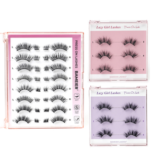 3 Pares de Pestañas Postizas de Tira Completa con Banda Delgada, Marca Privada, Pre-Encoladas, con Caja - Product Image 2