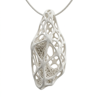 Pendentif en maille imprimé en 3D haute complexité, bijoux en nylon personnalisés, prix d'usine, service de prototypage