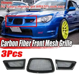 Real Carbon Fiber Subaru Impreza WRX <b>Grill</b> Car Front Lower <b>Mesh</b> <b>Grill</b> Grille <b>for</b> Subaru Impreza WRX STi 9th 2006-2007 28012 - Product Image 1
