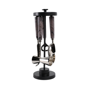 Kit de Herramientas de Bar, Juego de Coctelería Moderno, Accesorios de Barman con Mangos de Acero Inoxidable y Agarre de Madera para Uso en el Hogar - Product Image 4