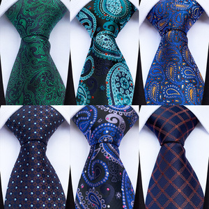 Nouvelles cravates en soie cachemire pour hommes, jacquard, 8 cm, fines, cravates pour hommes, cravates pour affaires, cravates paisley, cravates de marié - Product Image 4