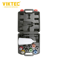 VIKTEC — outil de réparation automobile, ensemble de remplissage d'huile de moteur 11 pièces avec adaptateurs de code de couleur ()