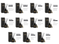 Diffuseur de parfum d'ambiance de luxe pour hôtel, désodorisant d'air sans flamme, ensemble de diffuseurs à bâtonnets d'huiles essentielles pour la maison
