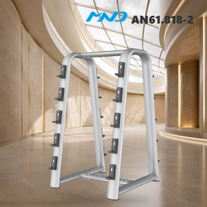 <span class=keywords><strong>Rack</strong></span> Comercial Profesional para Barras de Pesas (10 Unidades) MND Fitness, Equipo de <span class=keywords><strong>Gimnasio</strong></span> para Cadenas de Gimnasios en Berlín, Larga Vida Útil - Product Image 1