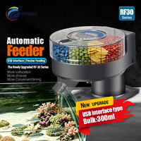 Système d'alimentation automatique pour aquarium Jecod RF30 en plastique, écologique, ultra silencieux, pour poissons ornementaux et tortues, alimentation USB automatique