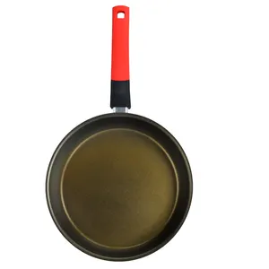 Nhà Máy giá màu đen đỏ không dính nhà bếp nấu ăn Frying Pan với xử lý