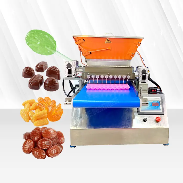 Kleine Jelly Gummy Bear Depositor Volledige Automatische Fabricage Bonbon Zoete Hard Lollysuikergoed Maken Machine