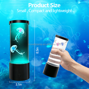 J&amp;R Products Factory Price Night Light Moving Jelly Fish Aquarium <strong>Small</strong> Jellyfish Lamp Color <strong>Changing</strong> Lights for Kids <strong>Table</strong> Lamp - Product Image 3