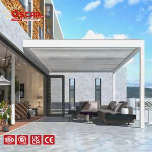 Toit à lames en aluminium rétractable avec <span class=keywords><strong>toile</strong></span> et rideau, patio, jardin, balcon, système de ventilation et <span class=keywords><strong>d</strong></span>'<span class=keywords><strong>ombrage</strong></span> automatique, <span class=keywords><strong>pergola</strong></span> - Product Image 1