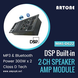 MAS-D622 Two Channel Active Speaker <strong>Amplifier</strong> <strong>Module</strong> with Audio Processor - Product Image 5