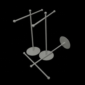 Shenzhen Huaxinda <span class=keywords><strong>Display</strong></span> perhiasan logam portabel berdiri Modern bentuk T dirakit dengan fitur yang dapat dilepas - Product Image 4