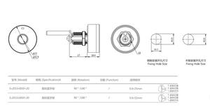 신형 전자 디지털 스마트 잠금장치 지문 충전식 캠 잠금장치 - Product Image 4