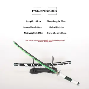 Espada de Shinazugawa Sanemi <span class=keywords><strong>del</strong></span> Popular Anime Demon Slayer: Kimetsu No Yaiba, Arma para Cosplay - Product Image 5