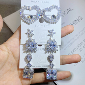 Aretes, venta al por mayor de China, bisutería, joyería de moda para mujer, diseños de pendientes, pendientes para mujer, pendientes largos de plata 925 - Product Image 5