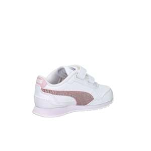 Sneakers Puma per Bambina Bianche e Rosa con Chiusura in Velcro, Taglia per Bambini Piccoli - Product Image 5