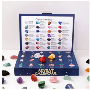 2025 New Design Luxury Natural Stone Blind Box Wholesale Crystals Christmas <b>Advent</b> <b>Calendar</b> for Playing Decorative Use <b>Hand</b> - Product Image 4