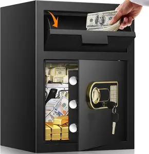 2.6 Cubic Fireproof Cash Depository Safe Anti-Theft Drop Slot Safes for Money for Home Retail Store Business