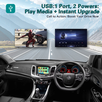 CARUPEZ Module GPS MMI sans fil portable CarPlay Android Auto pour Holden Commodore Saloon VF Série 2 2016 Plug & Play Linux Dual