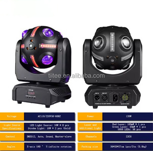 Tiitee 120W RGBW chùm di chuyển đầu dẫn ánh sáng nhấp nháy với DMX512 kiểm soát ip33 cao CRI 95 cho bên đám cưới buổi hòa nhạc & khách sạn sử dụng - Product Image 5