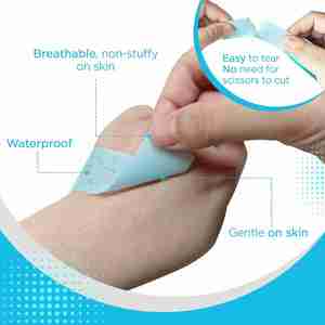 Cinta Médica de Silicona (4 Rollos) para Piel Sensible, Cinta Quirúrgica Impermeable para Fijar Apósitos y Gasa, Remoción sin Dolor - Product Image 5