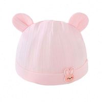 Gorro de Bebé Recién Nacido de Color Sólido para Primavera y Otoño, Gorros de Algodón para Bebés de 0 a 3 Meses