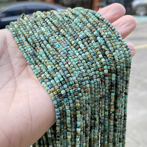 Jd 2Mm Kleine Maat Edelsteen Gefacetteerde Vierkante Steen Losse Kralen Natuurlijke Afrika Turquoises Gefacetteerde Vierkante Kralen Voor Sieraden Maken