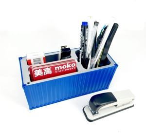 Contenedor de bolígrafo multicolor, contenedor de envío, portalápices para <span class=keywords><strong>escritorio</strong></span>, contenedor personalizado - Product Image 5