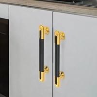 Poignée de meuble de cuisine en plastique aluminium personnalisée au design de luxe pour armoire tiroir utilisation dans la chambre à coucher